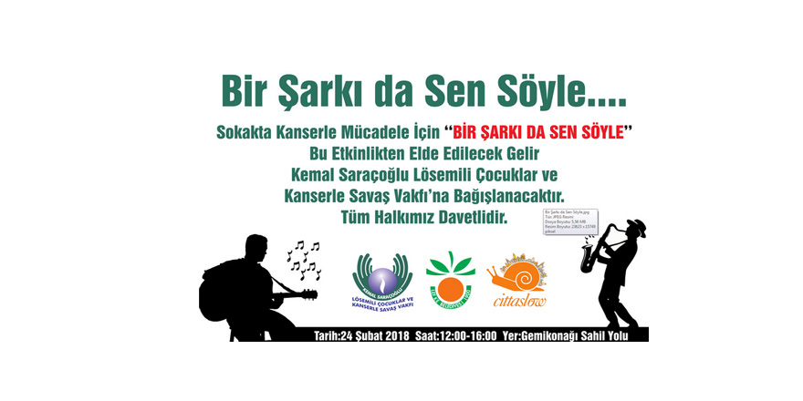 Kanserle mücadele için "Bir Şarkı Da Sen Söyle"