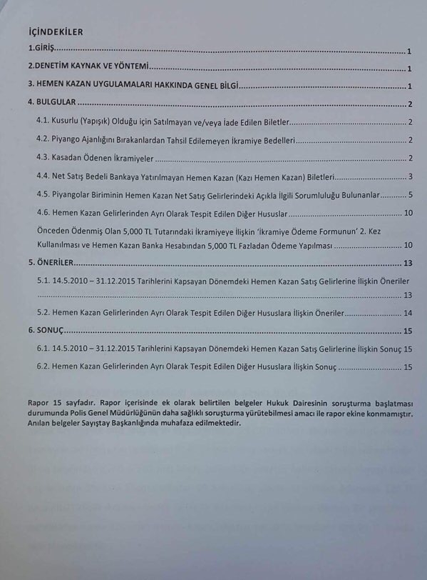 Devlet Piyangosu Sayıştay Raporu 3