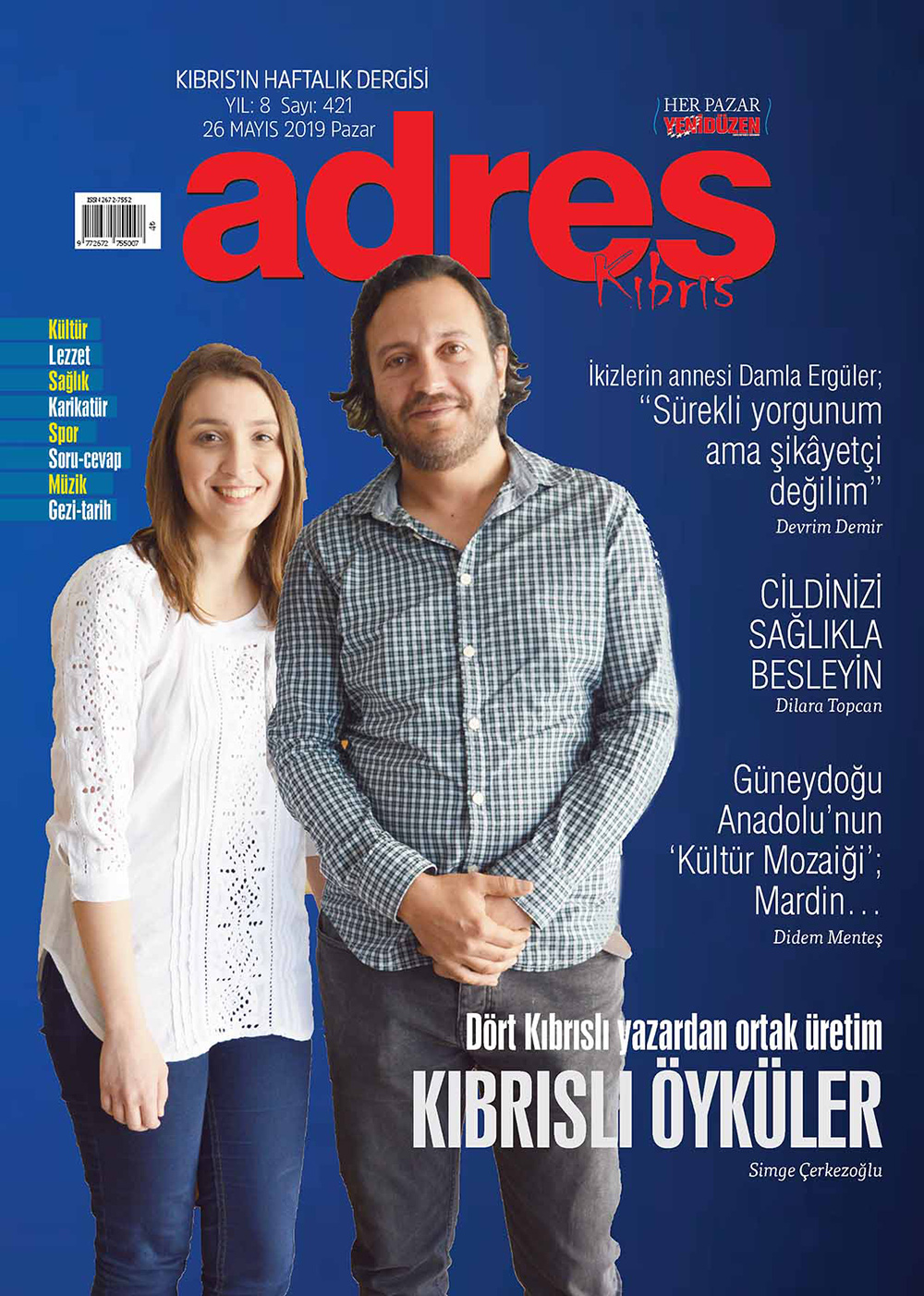 Adres Kıbrıs 421 Sayısı ISSN 2672-7560