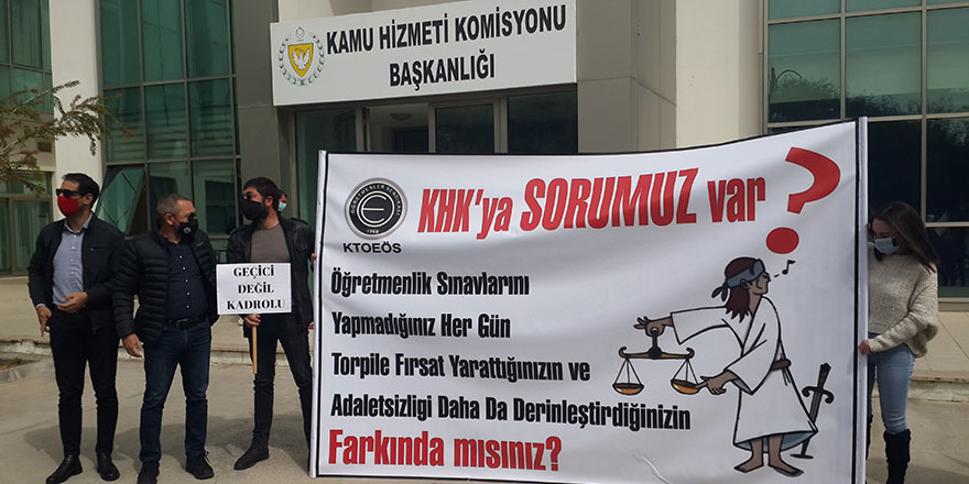 KTOEÖS, öğretmenlik sınavlarının ertelenmesini protesto etti