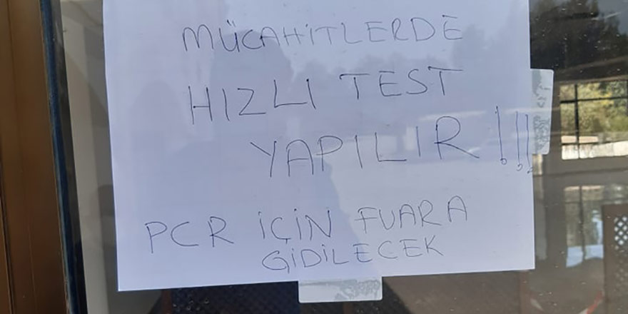 Lefkoşa’da kısa süreliğine test kiti krizi