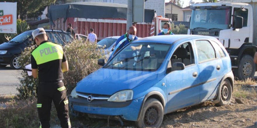 Lefkoşa'da korkutan kaza: 1 yaralı