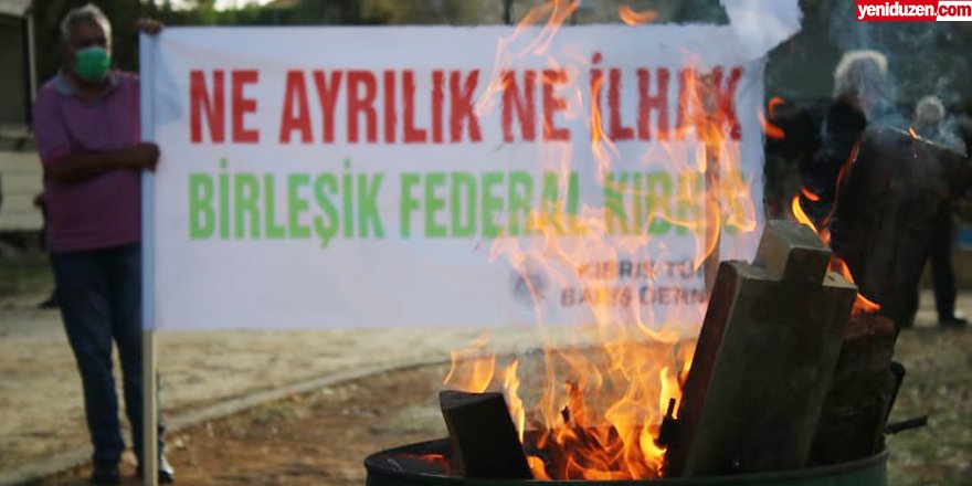 Ateş, 'Birleşik Federal Kıbrıs' için yandı