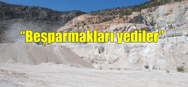 Taş ocakları Güney basınına konu oldu