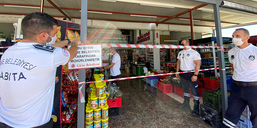 Girne'de iki işletme mühürlendi