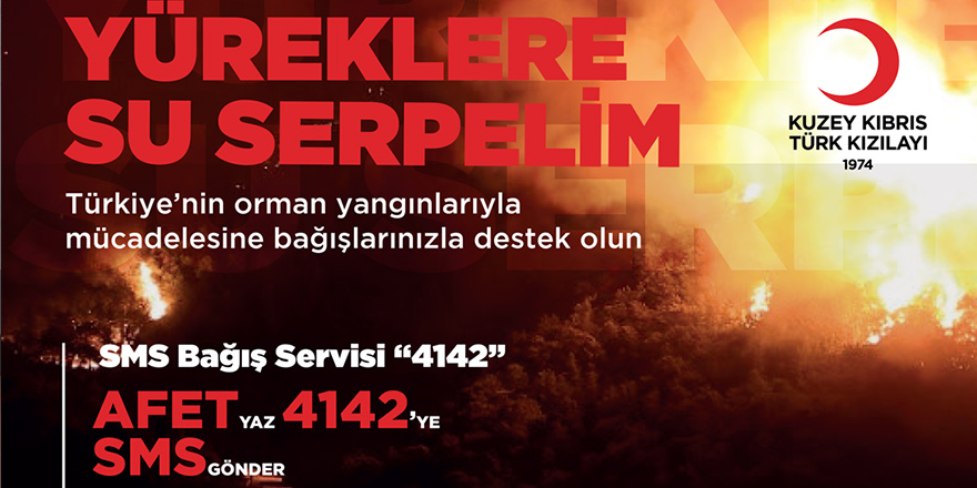 Kızılay, Türkiye’deki orman yangınları için yardım kampanyası başlattı