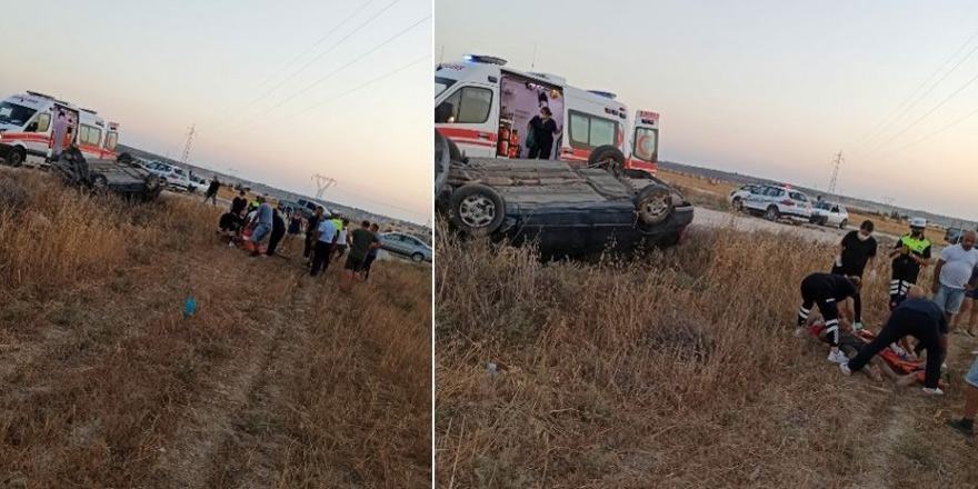 İskele-Ercan yolunda kaza: 3 takla attı, ağır yaralandı