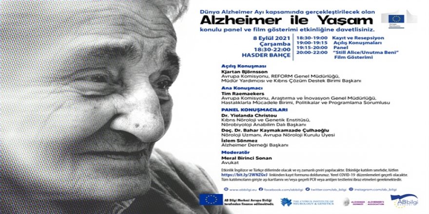 “Alzheimer İle Yaşam” konulu panel ve film gösterimi etkinliği yapılacak