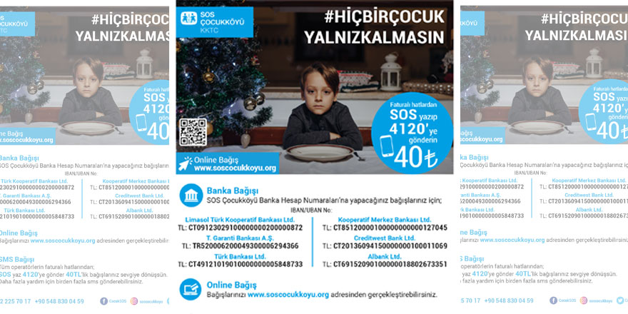 SOS Çocuk Köyü Derneği “Hiçbir çocuk yalnız kalmasın” mesajıyla yeni yıl kampanyası başlattı