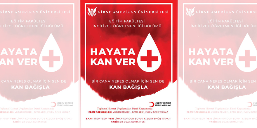 GAÜ Cumartesi günü kan bağışı kampanyası düzenliyor