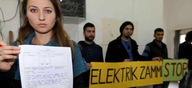 Elektrik zammını telgraf ile protesto ettiler