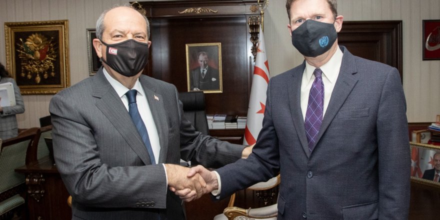 Tatar, BM Kıbrıs Özel Temsilcisi Colin Stewart’la görüştü