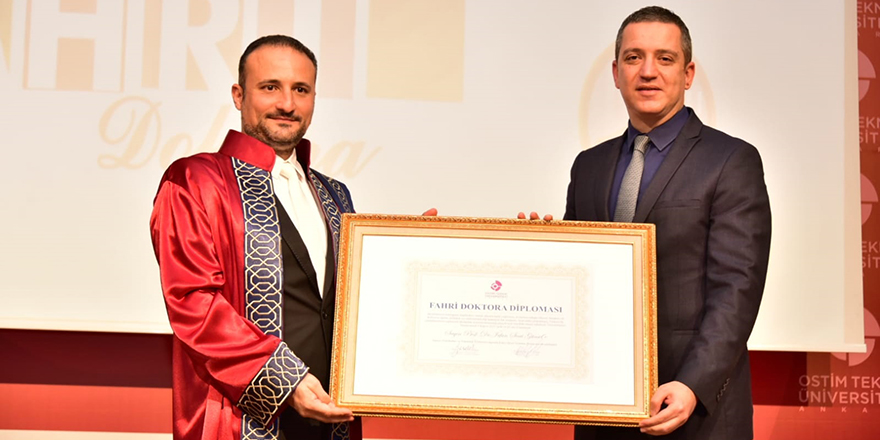 OSTİM Teknik Üniversitesi’nden İrfan Suat Günsel’e Fahri Doktora unvanı