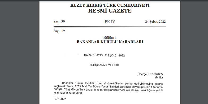 Yeni hükümetin ilk kararı: Borçlanma