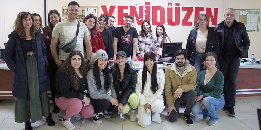 Kıbrıs Üniversitesi Türkoloji öğrencilerinden UNİTED MEDYA’ya ziyaret