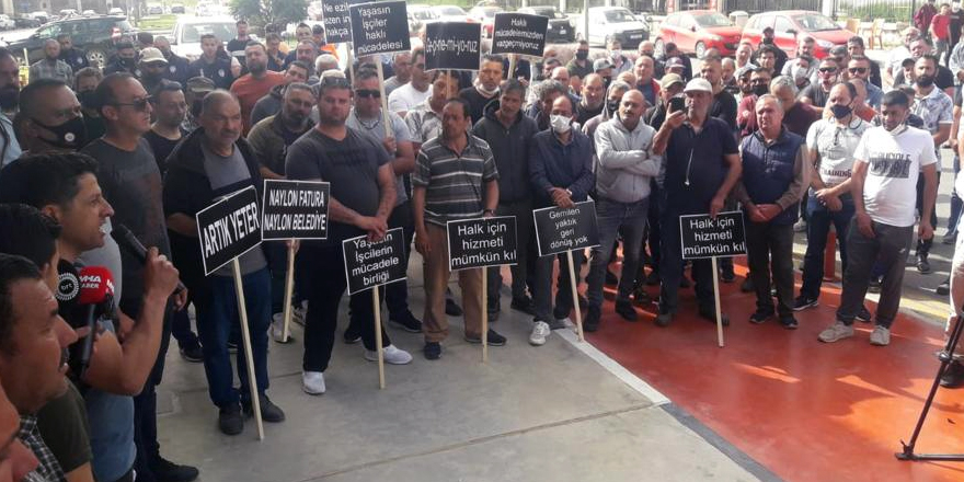 Mağusa Belediyesi’nde yine grev:  “Belediye, personeline 8 Milyon TL borçlu”