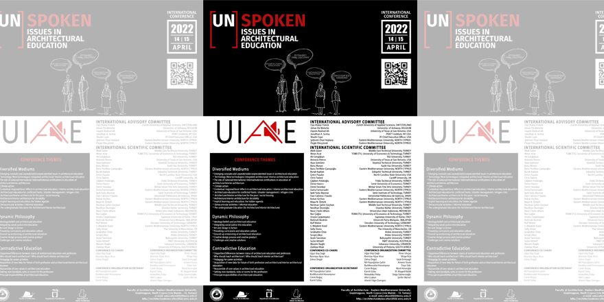 DAÜ 2. Uluslararası “Unspoken Issues In Architectural Education” Konferansı 14-15 Nisan’da…