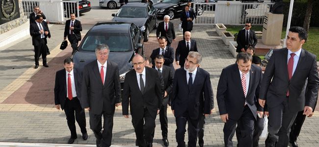 Siber, konuk bakanları kabul etti