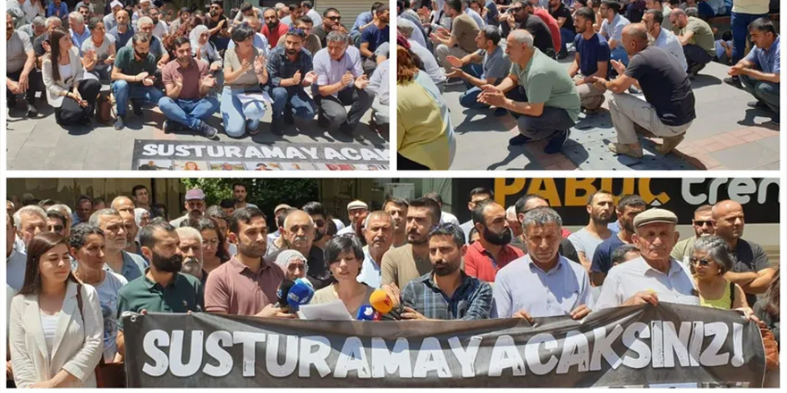 Diyarbakır’da gazetecilerin tutuklanması protesto edildi