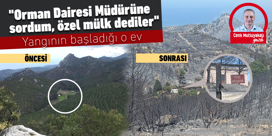 "Orman Dairesi Müdürüne sordum, özel mülk dediler"