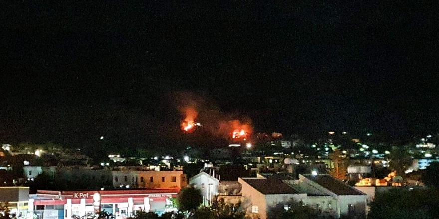 Girne'de trafo patladı, yangın çıktı