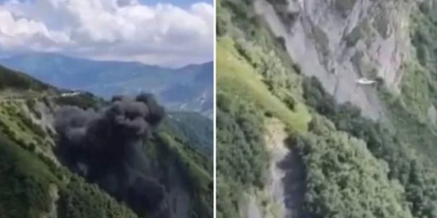 Gürcistan'da helikopter dağlık alana düştü: 8 kişi hayatını kaybetti