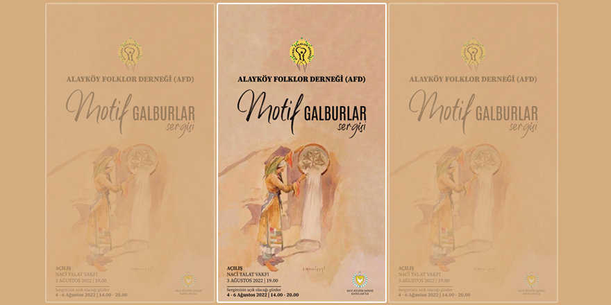 "Motif Galburlar" sergisinin açılışı yarın akşam Naci Talat Vakfı'nda...