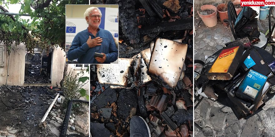 'Duvarımız'ın yönetmeni Panikos Hrisanthu'nun evi ve arşivi yandı