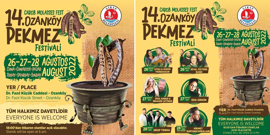 14. Ozanköy Pekmez Festivali yarın başlıyor