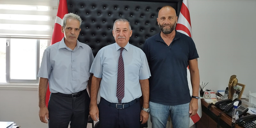 MİK Başkanı Halil Üresin ile EL-SEN Başkan ve Genel Sekreteri Kıb-Tek'e yakıt alımını görüştü