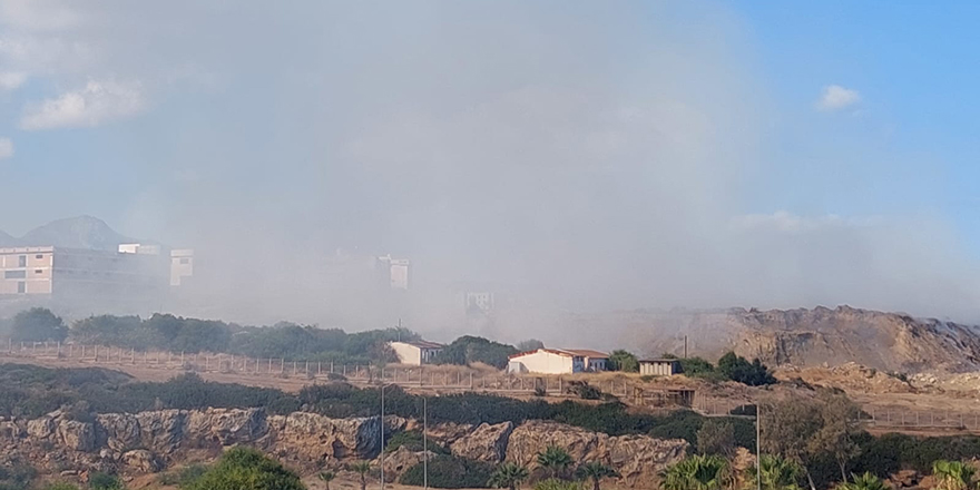 Polis: “Elektrik santrali yakınındaki yangında alevlenme yok, dumanlanma var”