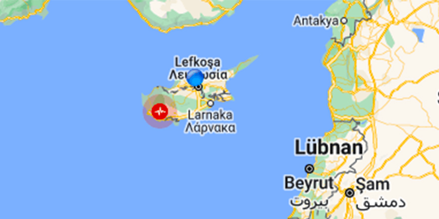 Kıbrıs açıklarında deprem