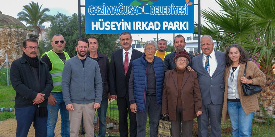 Gazimağusa Belediyesi Hüseyin Irkad Parkı açıldı