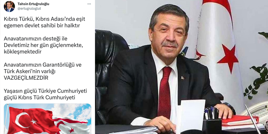 Ertuğruloğlu erken uyum sağladı, KKTC demedi: "Kıbrıs Türk Cumhuriyeti"