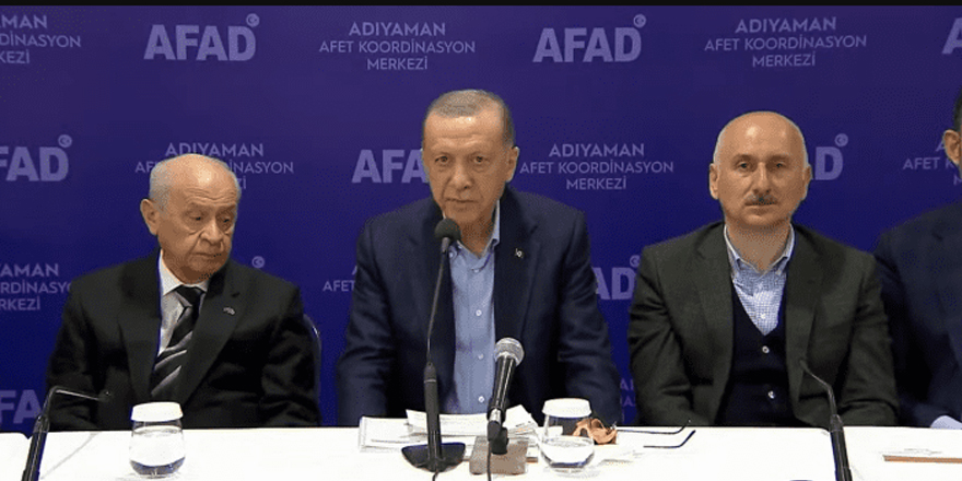 Erdoğan, Adıyaman'daki ilk günler için helallik istedi