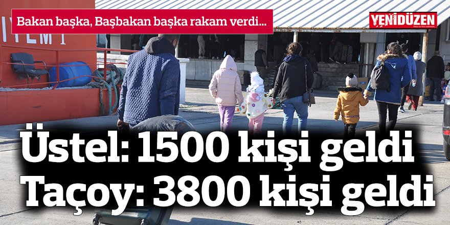 Üstel: 1500 kişi geldi / Taçoy: 3800 kişi geldi