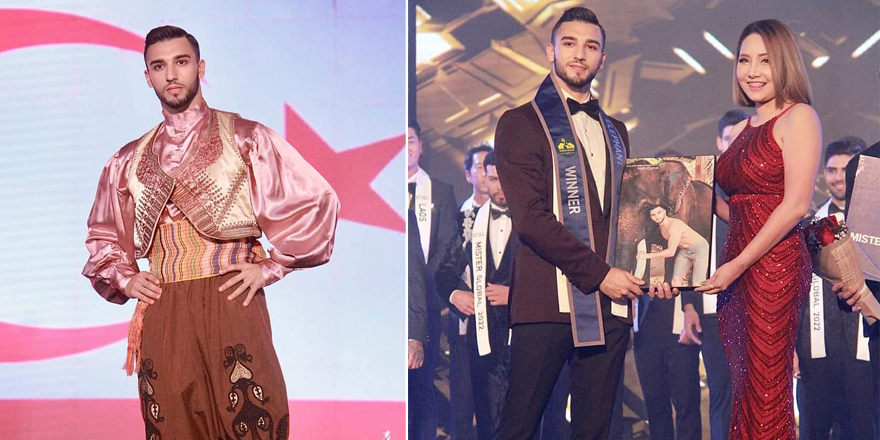 Mehmet Ağzade'nin gurur veren temsiliyeti: Mister Global Dünya Yarışması’nda 2 ödül