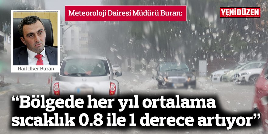 "Bölgede her yıl ortalama sıcaklık  0.8 ile 1 derece artıyor”