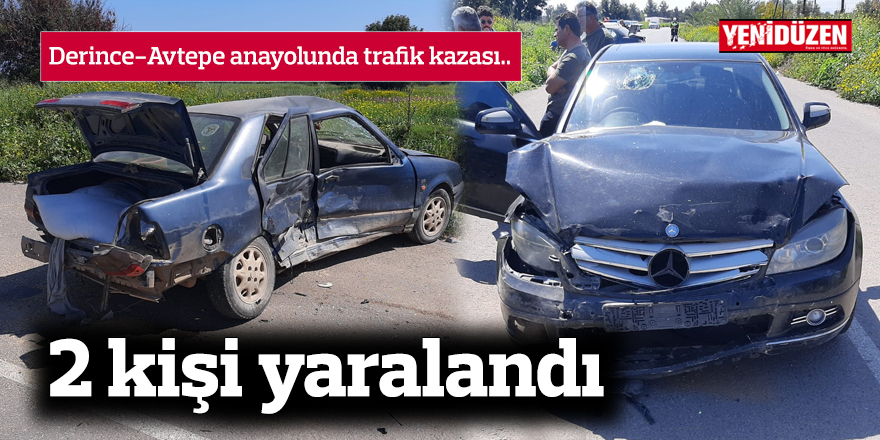 Derince-Avtepe anayolunda trafik kazası: 2 yaralı