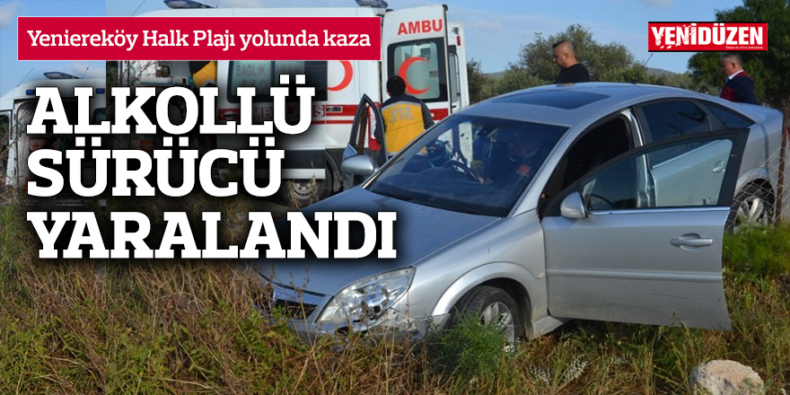 Yeniereköy Halk Plajı yolunda kaza