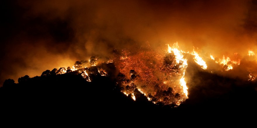 İspanya'da iki gündür devam eden orman yangınları nedeniyle 700 kişi tahliye edildi