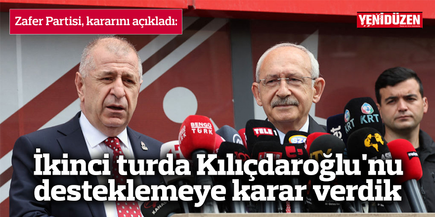 Ümit Özdağ: İkinci turda Kemal Kılıçdaroğlu'nu destekleme kararı aldık