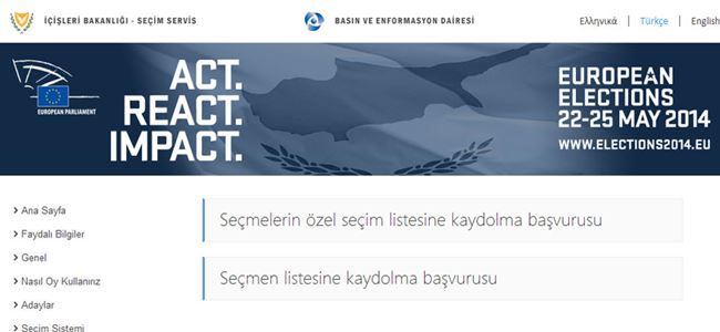 Üç dilli internet sitesi