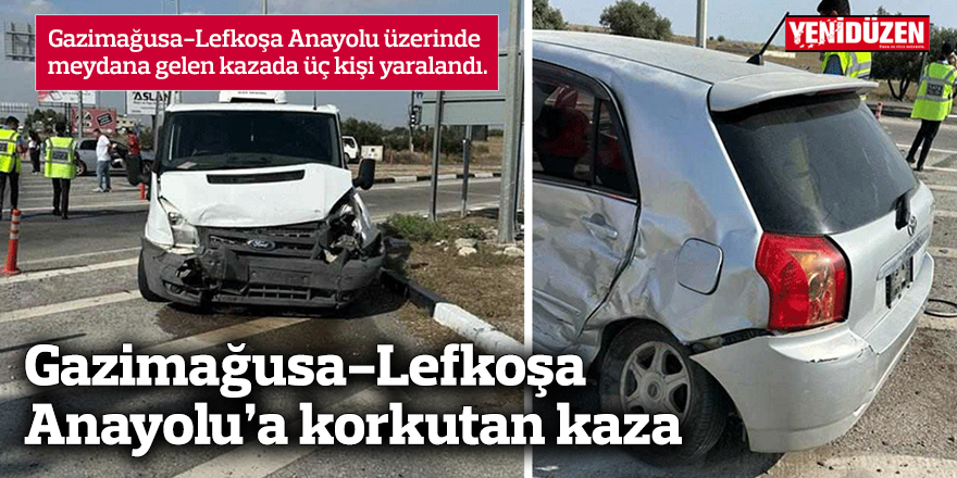Gazimağusa-Lefkoşa Anayolu’nda korkutan kaza
