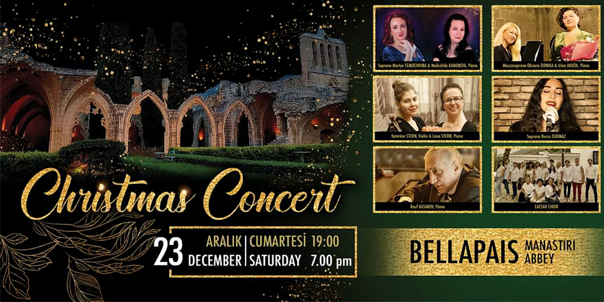 Bellapais Manastırı’nda Christmas Konseri bir başka renkli ve güzel olur