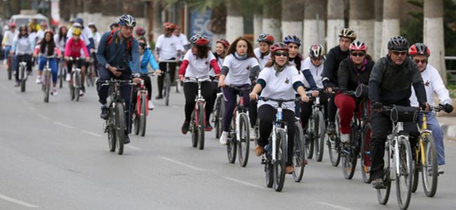 Yaşanılabilir, sağlıklı kentler için pedal çevirdiler