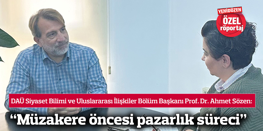 “Müzakere öncesi pazarlık süreci”