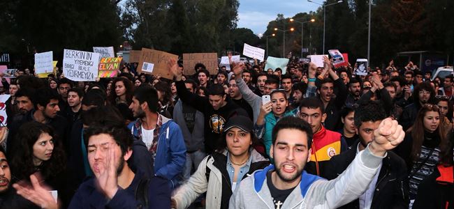 LEFKOŞA BERKİN ELVAN İÇİN SOKAKTA!