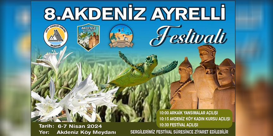 Ayrelli Festivali 6-7 Nisan’da Akdeniz köy meydanında…