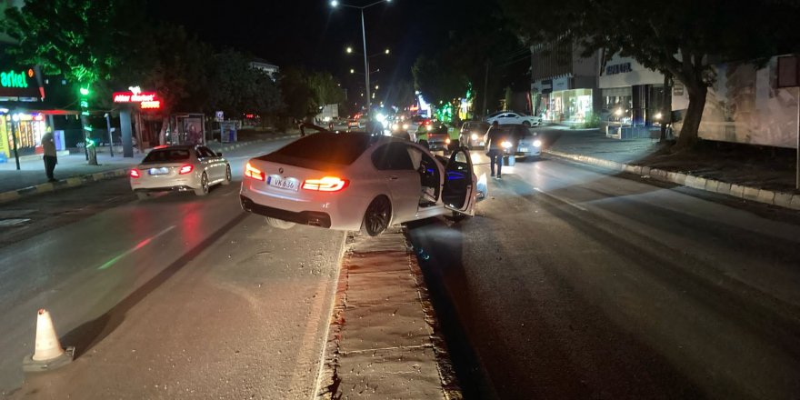 Lefkoşa'daki kazada bir kişi yaralandı